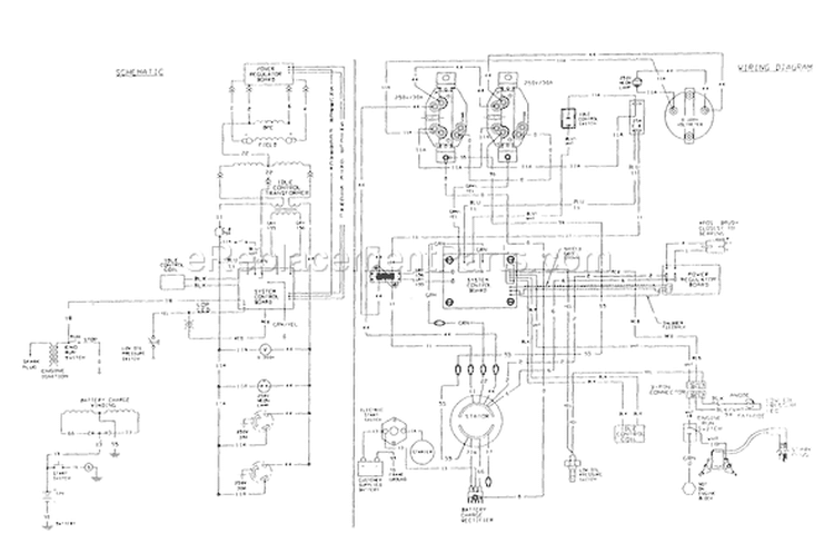 Page D Diagram and Parts List for 0491-0  Briggs and Stratton Generator